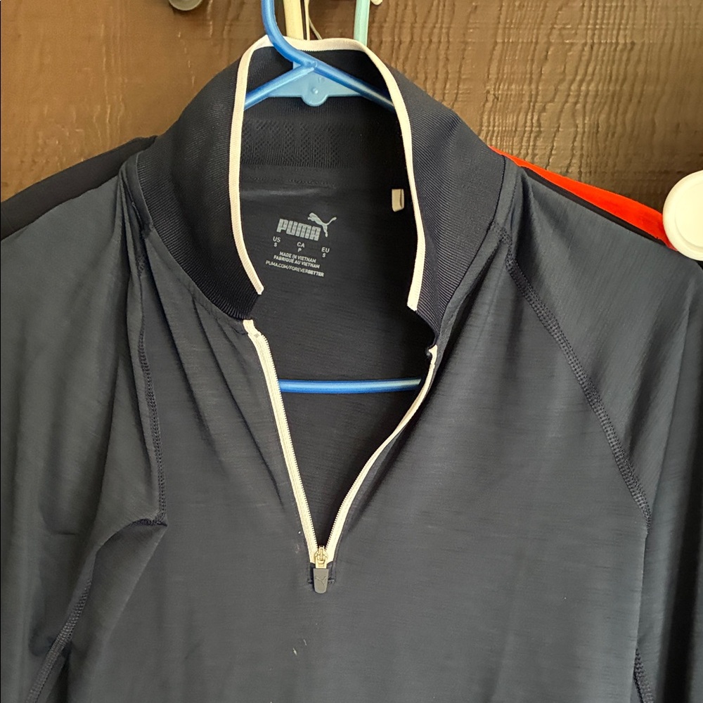 Puma Dark Blue Quarter-Zip Top